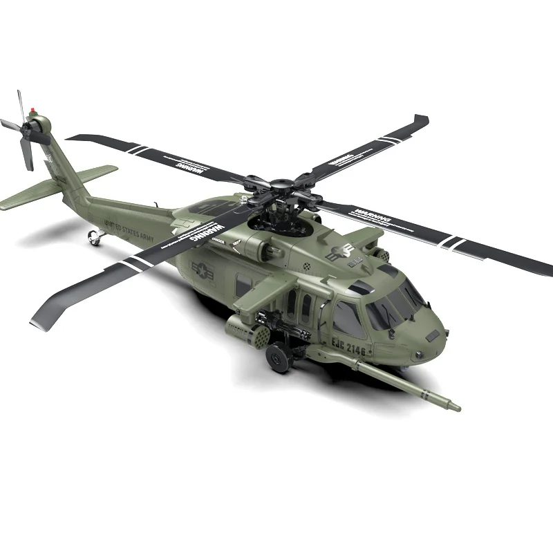 Remote controlled aircraft helicopter rescue Black Hawk armed Yuzuru F09S GPS UH60 one click reverse flight automatic return out