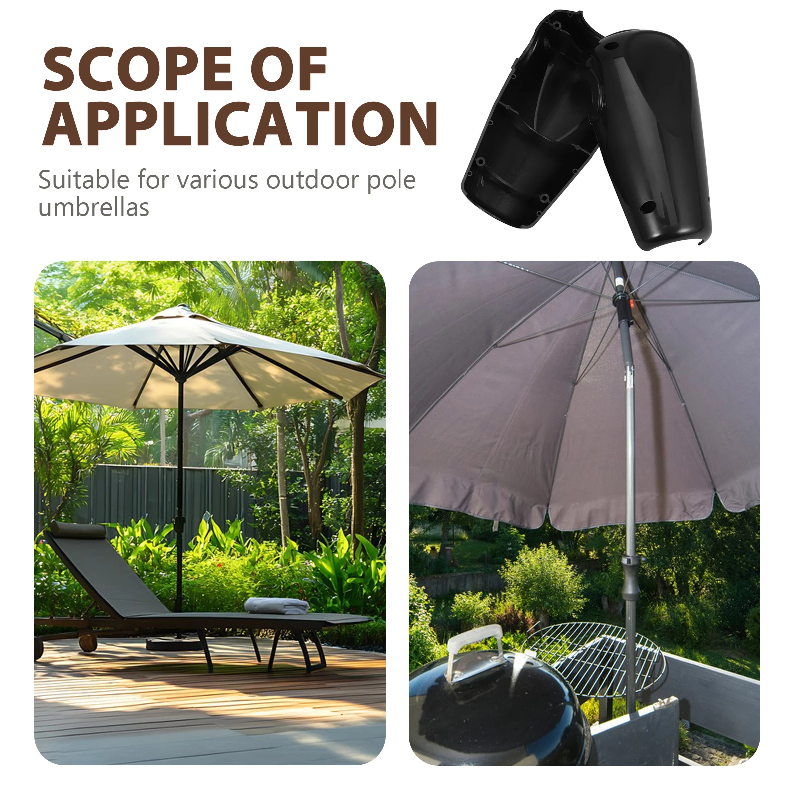 

Umbrella Disk Swing Replacement Parts Crank H Plastic Repair Outdoor Patio Accessories Long Lasting Reusable