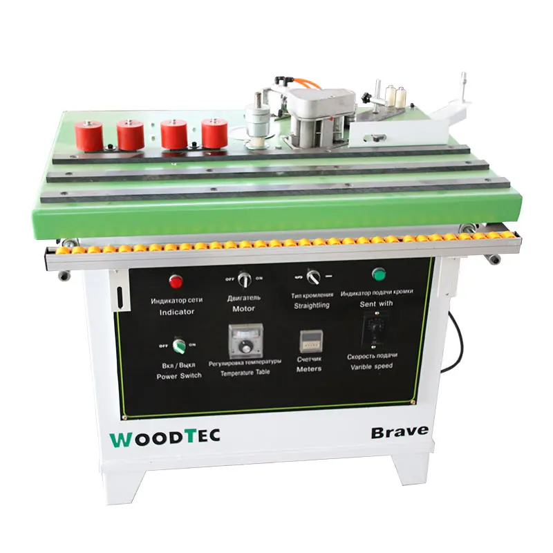 

TS120 Woodworking machinery manual curved line edge banding desktop paint-free double-sided trimming machine