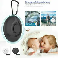 1Pc Portable Electronic Mosquito Killer USB Charging Rodent Repellent Device with Keychain Hook Outdoor Ultrasonic Pest Repeller