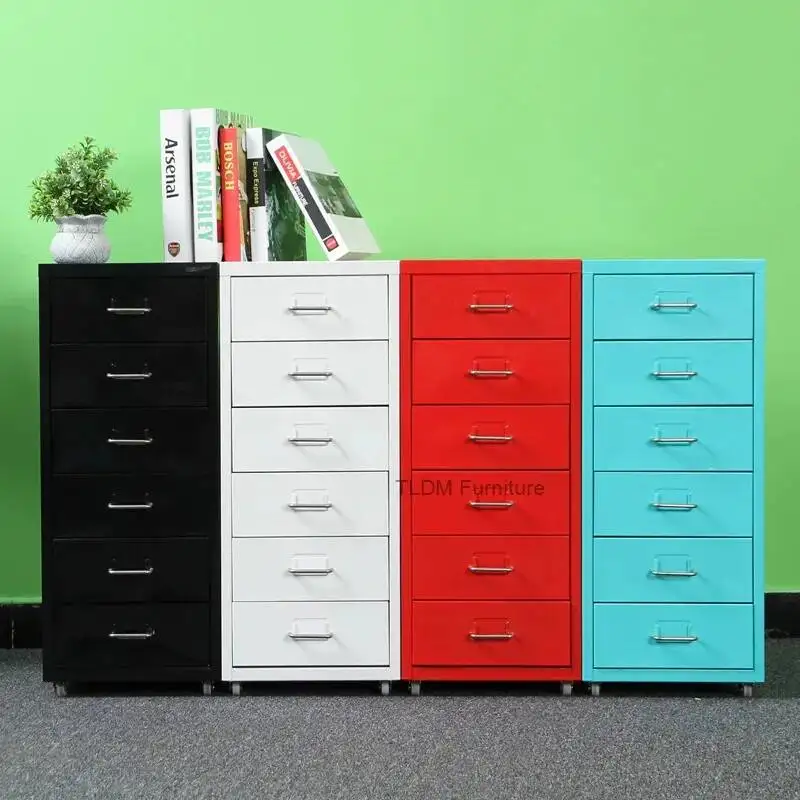 Furniture Mobile Small Filing Cabinets Archiefkasten Bedroom Drawer Low Filing YSWJG Cabinets Colorful Multi-compartment Office