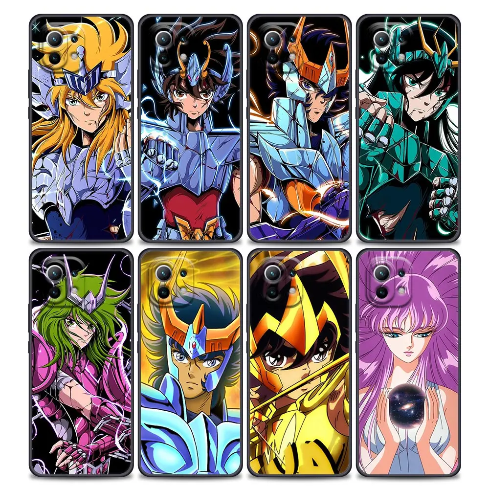 Anime Saint Seiya Silicone Funda For Xiaomi 14T 11 Lite 5G NE 11T 12T 13T Pro POCO F6 F5 X5 X6 M6 Case Back Cover Pegasus Seiyas