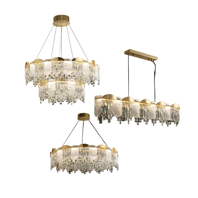 led dimmable crystal chandelier gold silver iluminacao lustre suspensao luminaria luminaria lampen para estar sala de jantar luxo 01