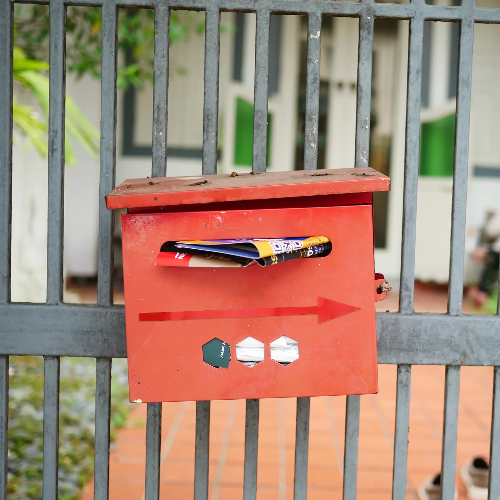 

5Pcs Reflective Mailbox Arrow Decals Self-Adhesive Waterproof Outdoor Nighttime Clarity Easy Installation Universal Fit