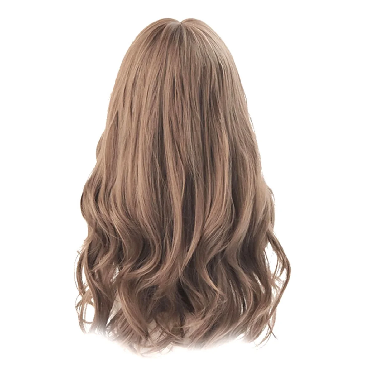 

AB53 24 Inches 13x4 Short Wave Daily Synthetic Wigs for Black White Women Cosplay Natural Fiber Hair - Water Wavy Wig
