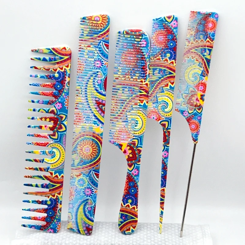 

Graffiti Comb With Scale Barber Shop Hair Cutting Combs Hairdresser Professional Haircut Hairbrush Hair Salon Styling Tools