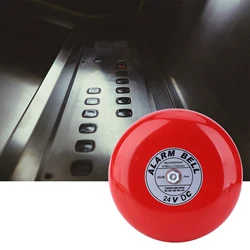 Alarm Bell Fire Alarm Bell CB‑6B 95dB Metal Electric Round Alarm Bell School Home Factory Security Alarm Bell Metal Alarm Bell