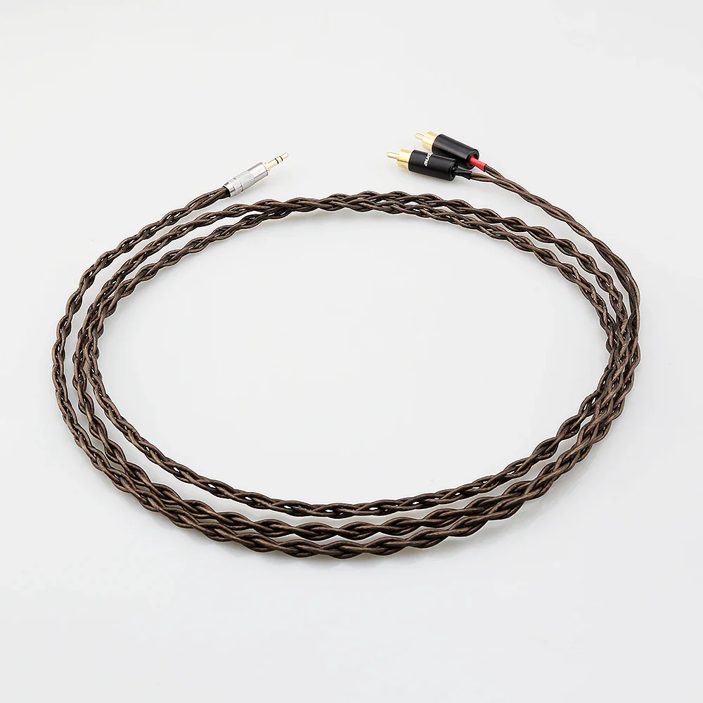 HI-End Odin Silver Plated 2RCA Audio Cable To 3.5mm Plug Audio Video Cable HIFI