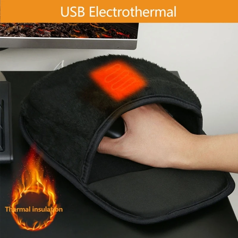 Heated Mousepad Men Women Hand Warmer Great Gift for Work Home Computer Laptop