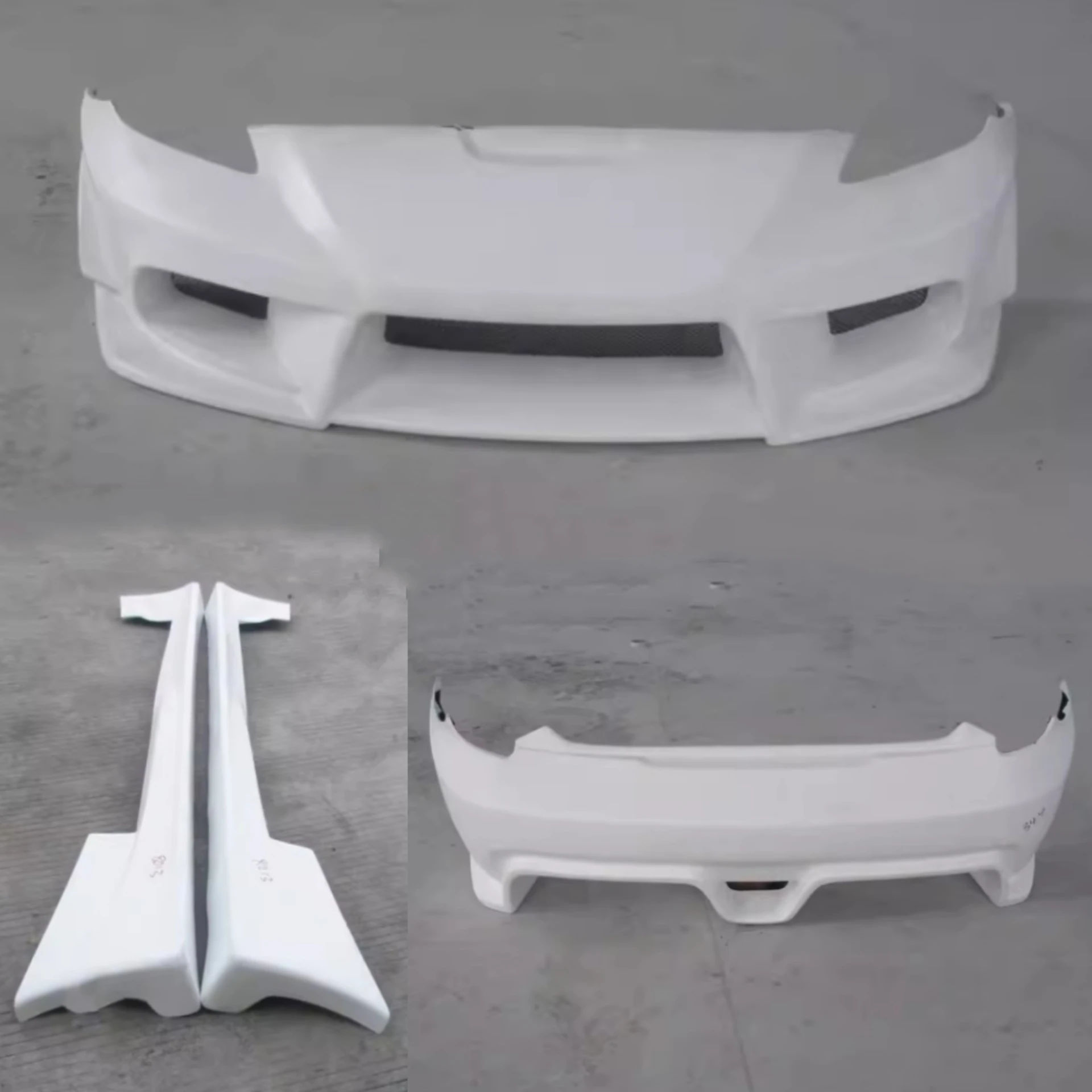 Unpainted Front Rear Bumper Side Skirt for Toyota Celica 2000-2005 Modified New Style Bumper Body Kit Car Accessories