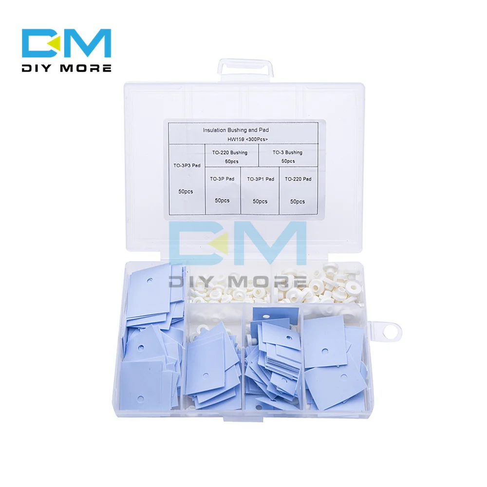 300 יח'\סט כדי-220 כדי-3 טרנזיסטור בידוד רפידות סיליקון צלעות הקירור שים מכונת כביסה תרמית מוליך סיליקון סרט בידוד גיליון