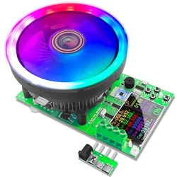 Electronic Load Tester USB Load Tester 0-200V 20A 180W Adjustable Constant Current Battery Capacity Tester Module Power Tester