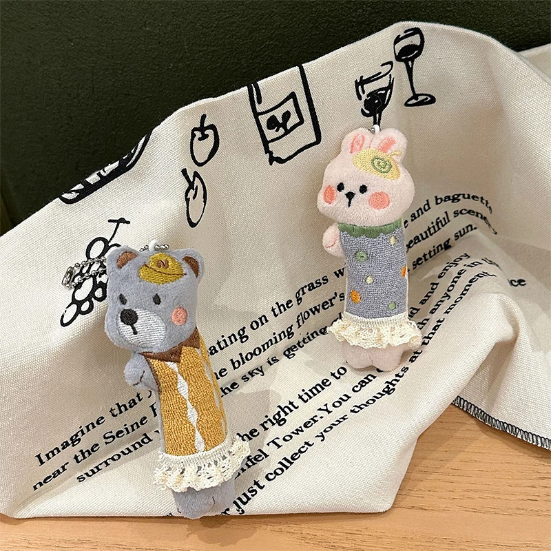 Creative Cartoon Dancing Small Animal Cute Plush Doll Pendant Backpack Hangings Decoration