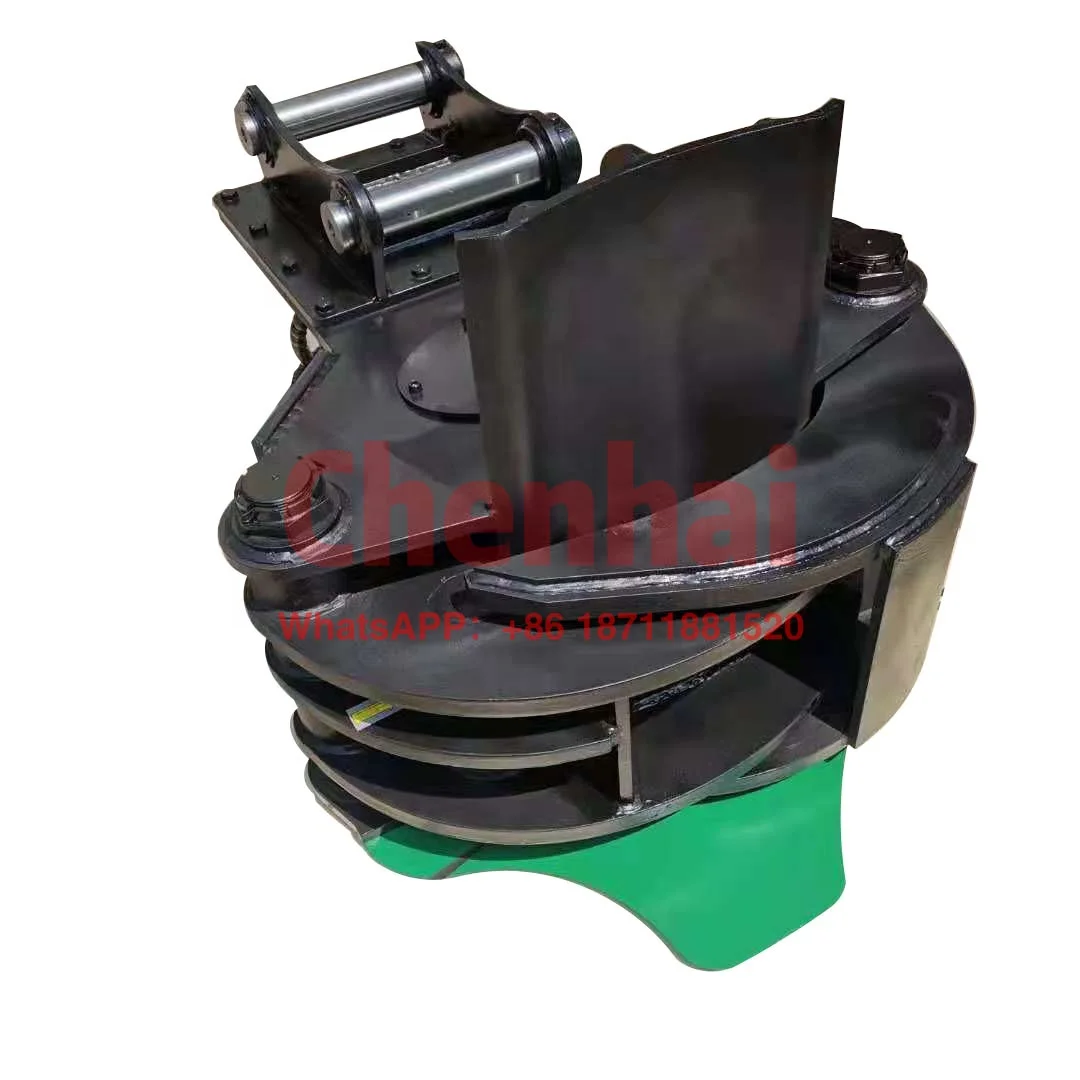 manual garden shredder tree shear wood chipper shredder for mini excavator tractor