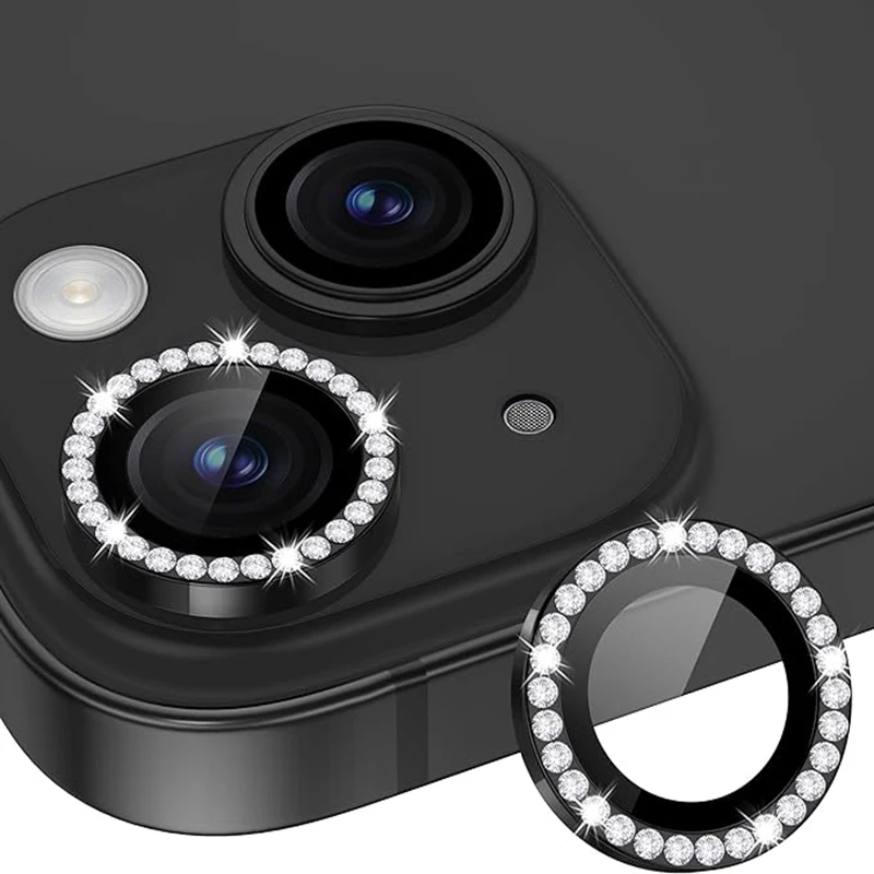 3PCS Diamond Camera Lens Protector for iPhone 15 16 Pro Max