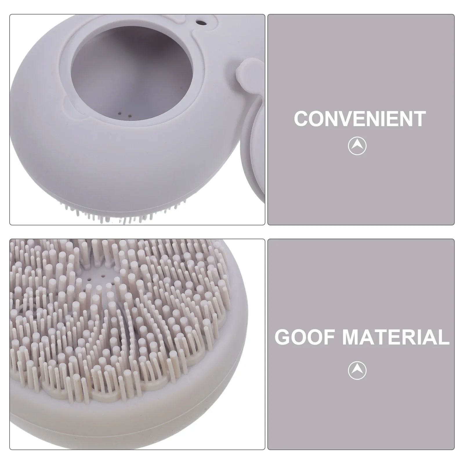 Silicone Body Scrubber with Avocado Design – Gentle Exfoliating Shower Brush for Sensitive Skin, Soft Deep Clean