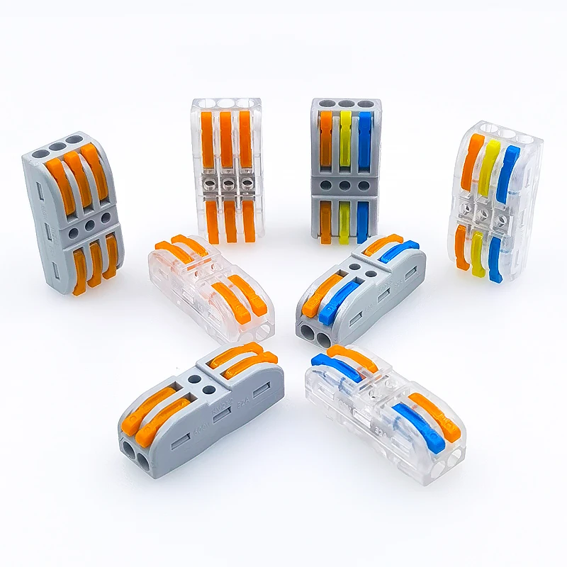 Cable Connector Butt Type Is Divided Into 2/3 2/3 Cable Dispenser Suitable For 0.2-4mm Wire LED Light Dispenser 10-100 Pieces