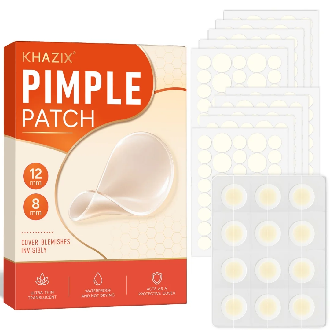 372pcs Hydrocolloid Acne Pimple Patch, Hydrocolloid Spot Stickers, Covering Zits and Defect, Nighttime Spot Stickers for Face