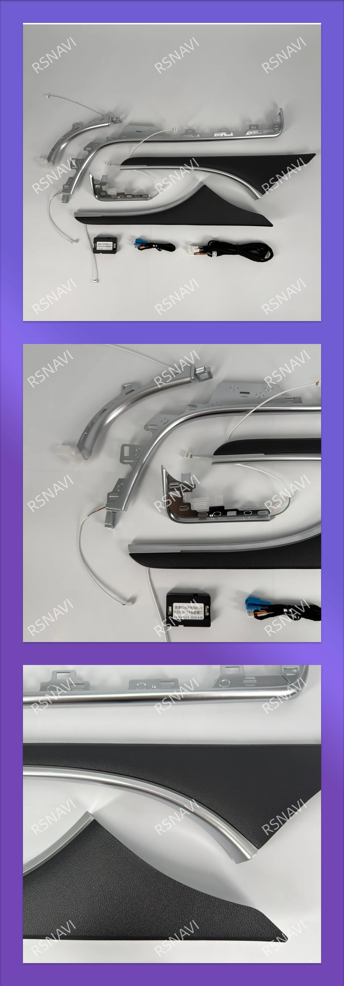 Für Mercedes-Benz C-Klasse W206 2022-2026 64 Farben Zentrale Sattelbeleuchtung Ambientebeleuchtung Mittelkonsole Atmosphärenlicht Upgrade – Detail 1
