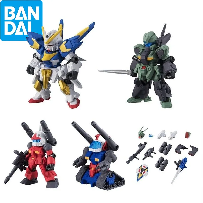 Bandai Genuine Gundam MSE06 Gashapon Toys V2 Jegan Guncannon Guntank Gundam Anime Figure Model Decoration Children's Gifts