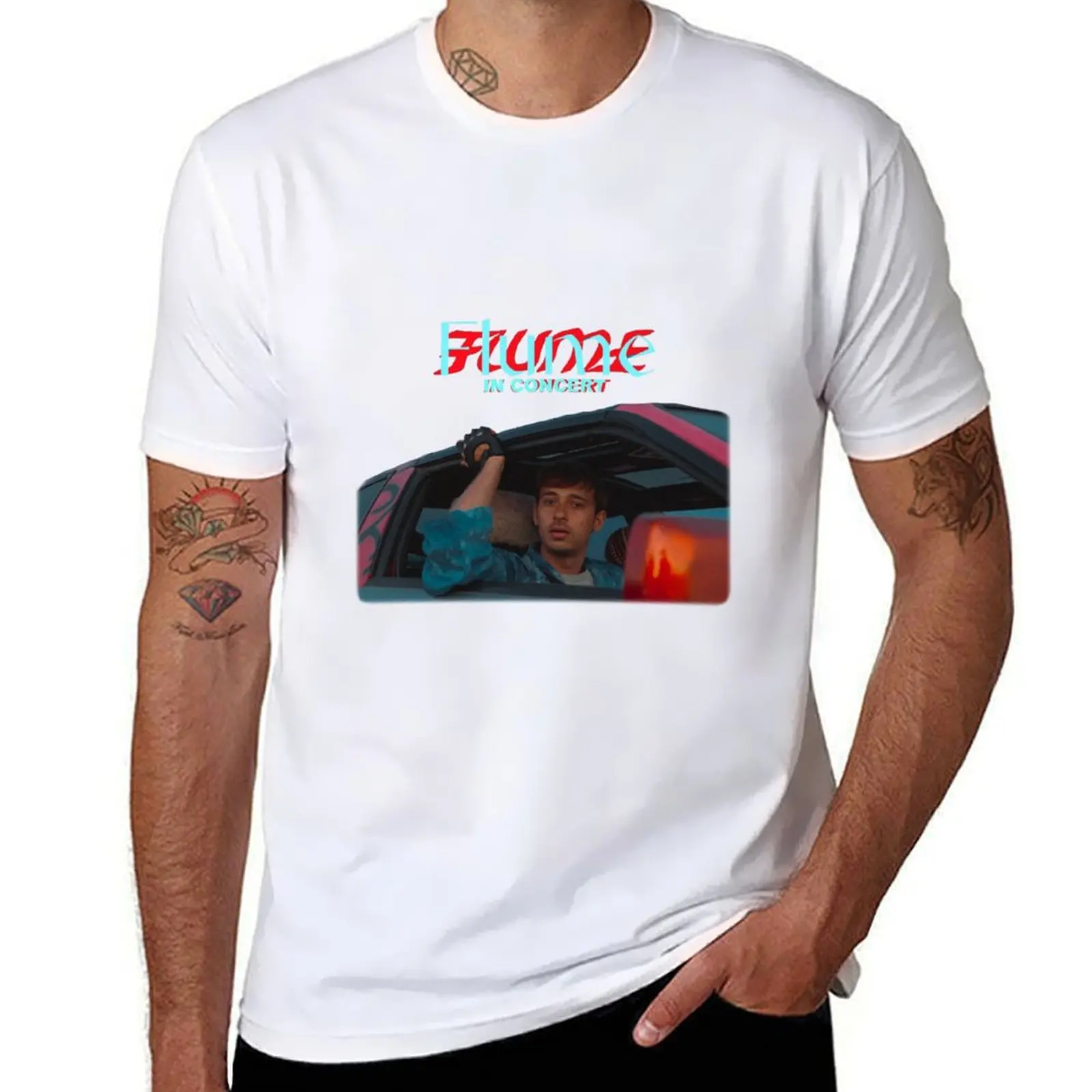 

FLUME TOUR T-Shirt cotton t shirt pack cotton t shirt man T-Shirt