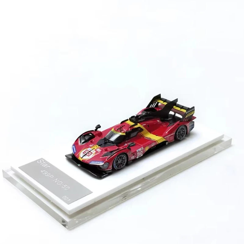 Modello 1/64 Resina 499P 2023 No.50/No.51 Modello di auto Giocattoli Collezione di regali Decorazione souvenir per adulti Display statico