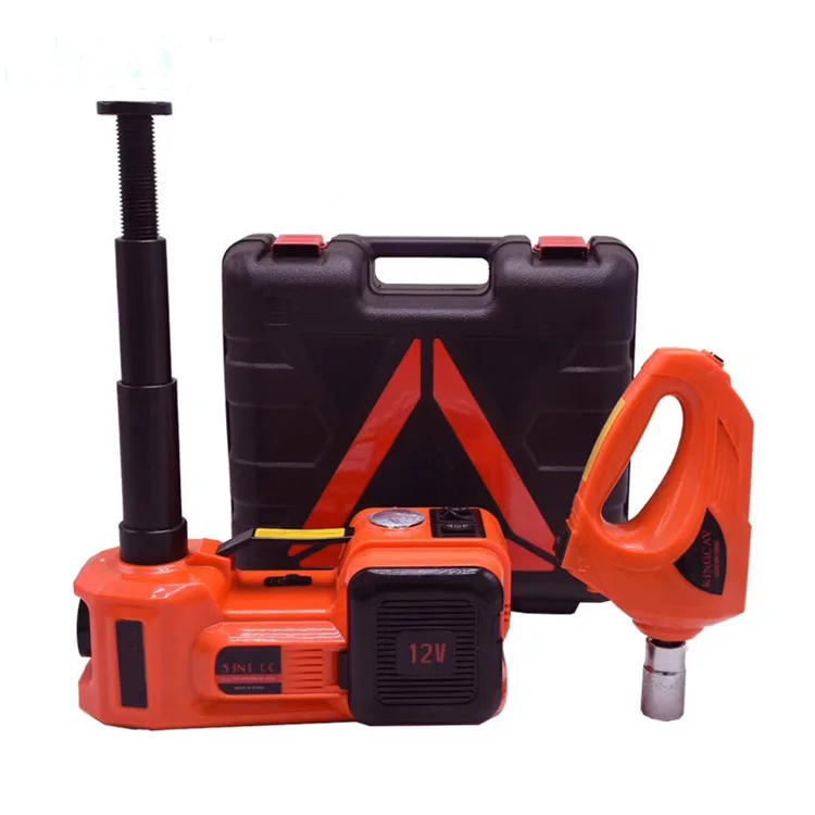 Portable Electric Hydraulic Car Jack Kit 5 Ton 3 in 1 with Air Pump and Electric Wrench Lift Jack Electric Car Jacks