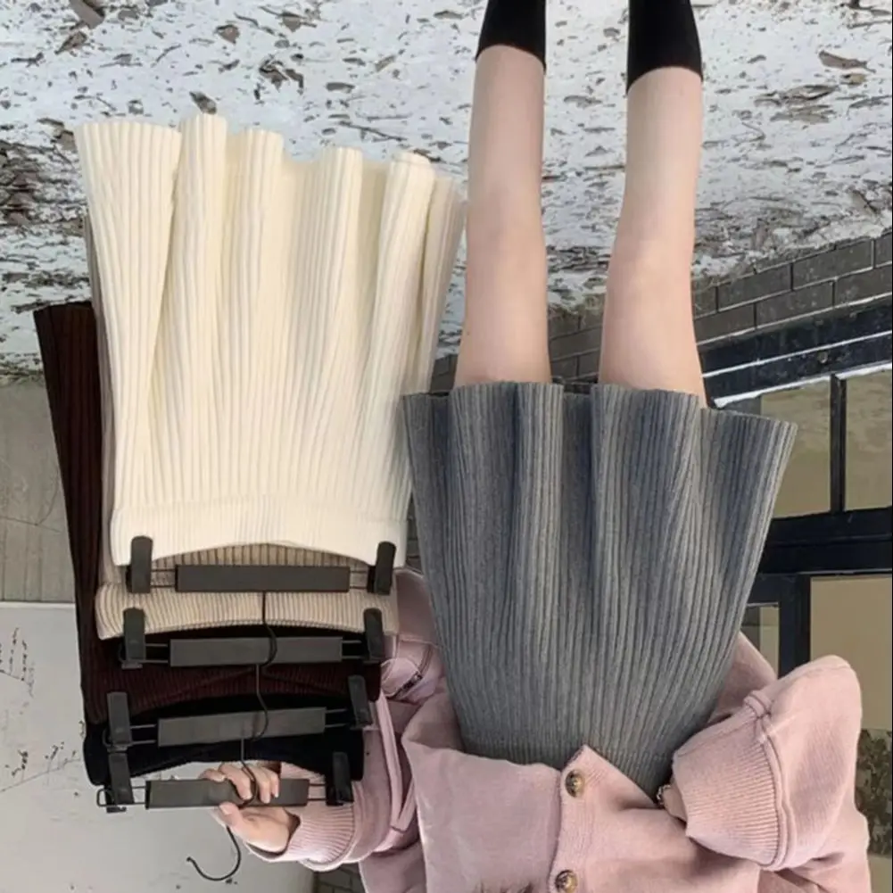 快適なスケータースカート 通気性のあるスケータースカート スタイリッシュなハイウエストスケータースカート 裾デザイン付き 女性用 Aライン 秋用