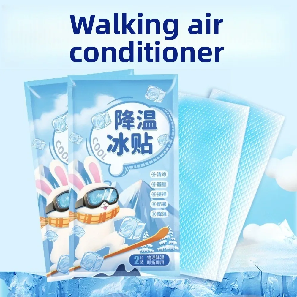 Parches de Gel Refrigerantes de Verano, Adhesivos Fríos como el Hielo, Almohadillas de Alivio para Golpes de Calor, Parches Portátiles para Disipación de Calor de Teléfonos para Adultos
