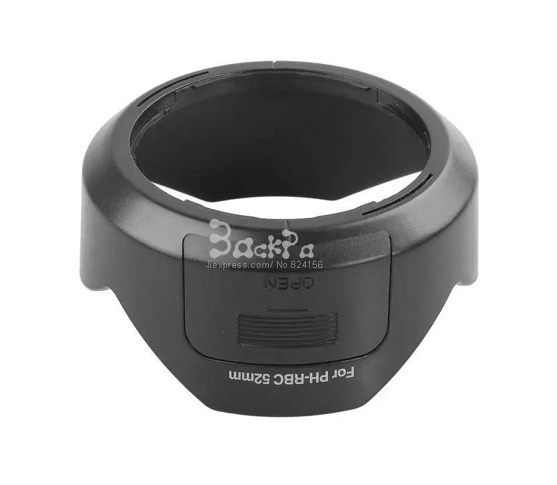 Tudung lensa kamera PH-RBC, penutup 52mm untuk Pentax SMC DA 18-55mm f/3.5-5.6 AL WR lensa tahan air
