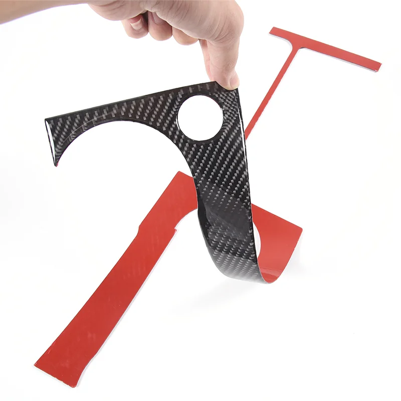 لميتسوبيشي الكسوف 2006-2011 لينة ألياف الكربون سيارة وحدة التحكم المركزية والعتاد التحول لوحة الكسوة ملصق اكسسوارات السيارات #3