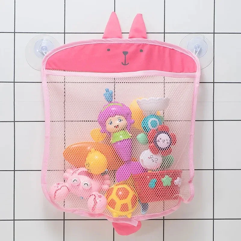 Baby Bath Toys Organizer Quick Dry Toddlers Mesh Net Bag for Bathroom Toy Storage Cartoon Shape Sand Beach Toys Storage Holder image 3