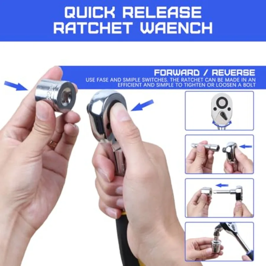 146ピースメトリックホームツールキット、ポータブルツールボックス付き、家庭修理、自動車メンテナンス、DIYプロジェクト用、包括的なハンド