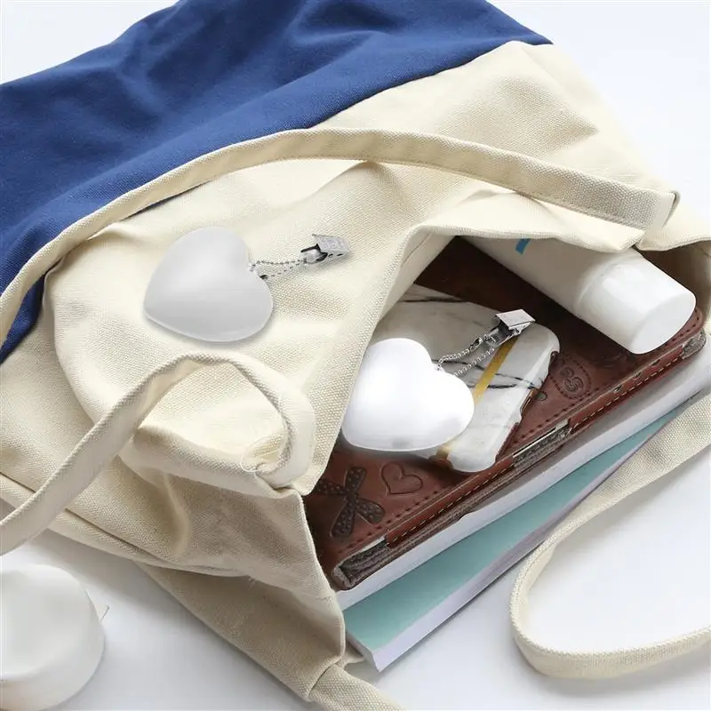 2pcs Touch Sensor Handbag Light Small Portable Lamp Heart Shaped Powered Lamp Purse Light