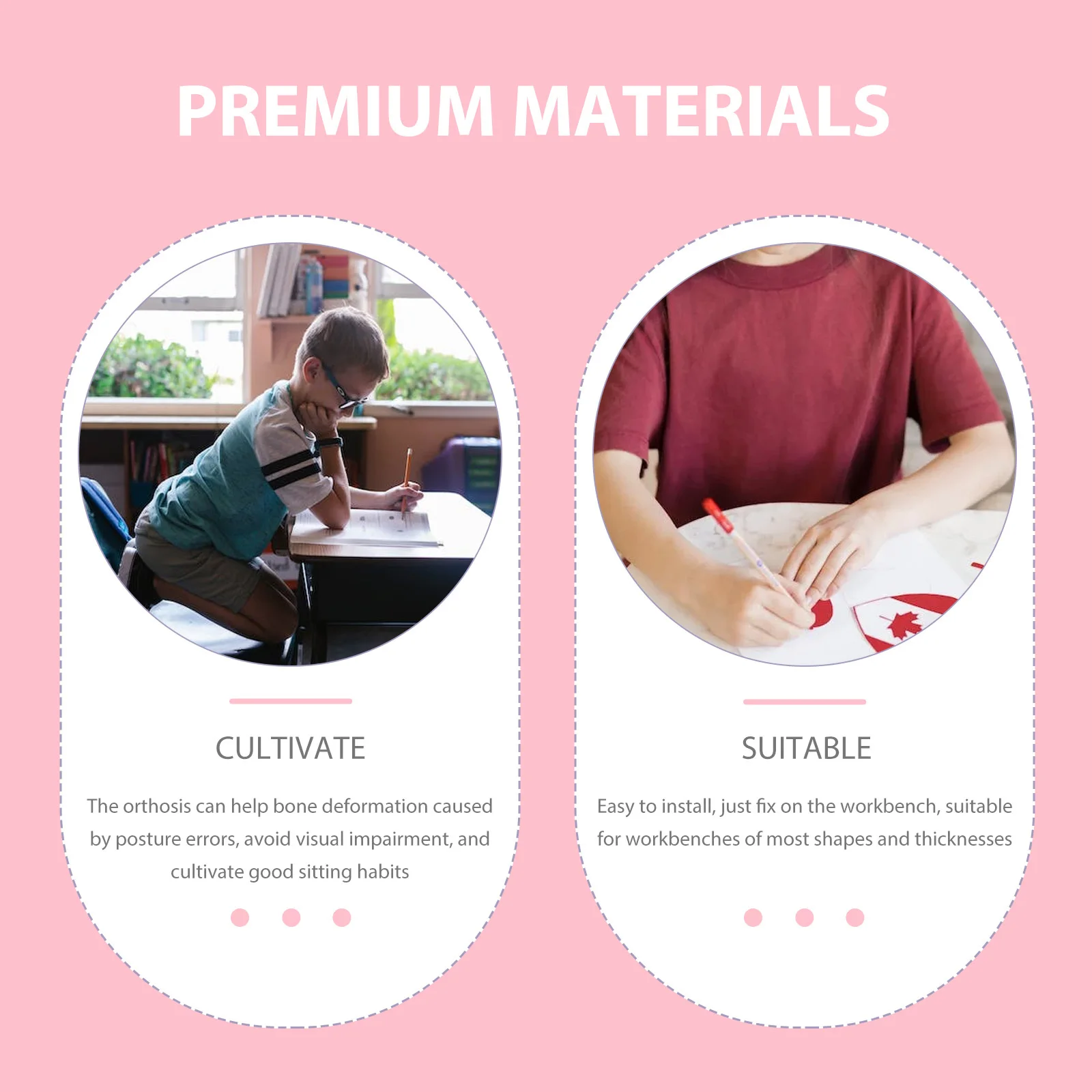 Corrector de postura de escritura para niños sentados, prevención de miopía, diseño en forma de T, silicona antideslizante, 1 Uds.