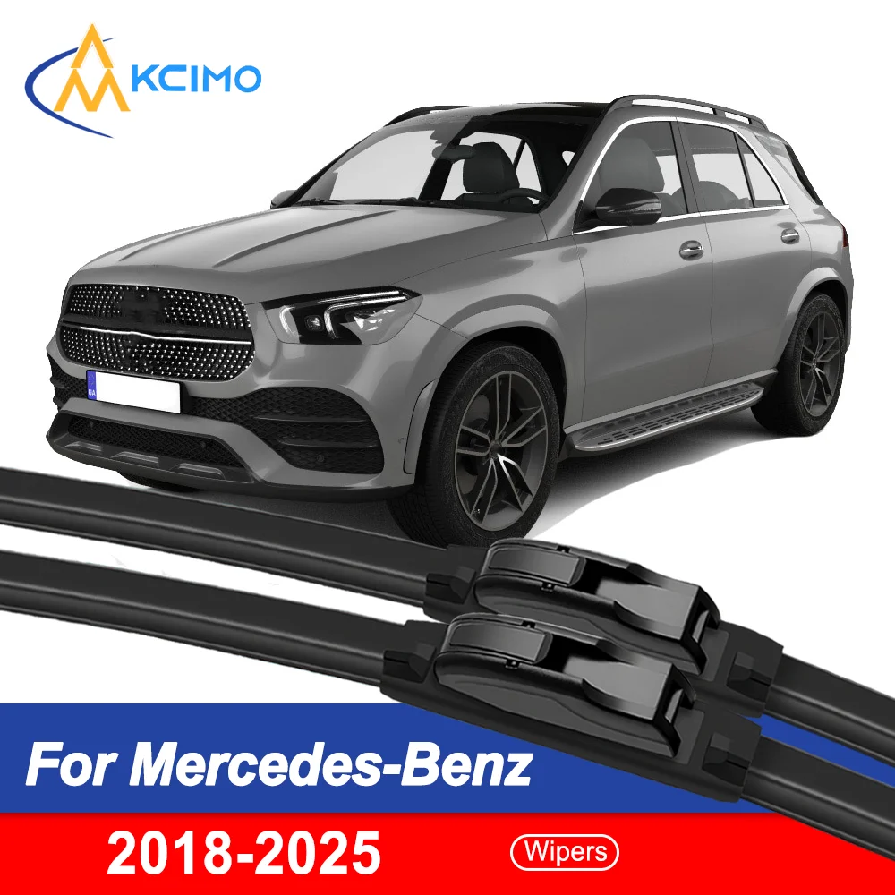 

Гладкие и бесшумные щетки стеклоочистителя из 2 предметов для Mercedes-Benz GLE 2018-2025, всепогодная производительность, четкий обзор, безопасное вождение