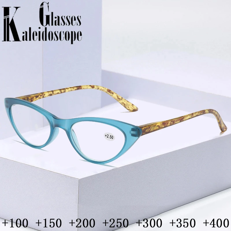 New Cat Eye Reading Glasses Women Small Frame Presbyopia Eyeglasses Ladies Prescription Diopter +1.0 +1.5 +2.0 +2.5 +3.0 +3.5