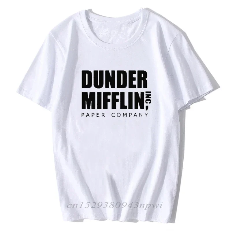 2024 Herren The Office Dunder Mifflin Kurzarm-T-Shirt mit Rundhalsausschnitt Streetwear Casual Tee – Detail 2