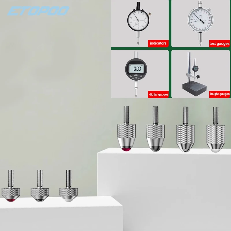 Dial indicator extended measuring head Stylus Altimeter ruby probe alloy steel Multimeter Test Head measuring instrument