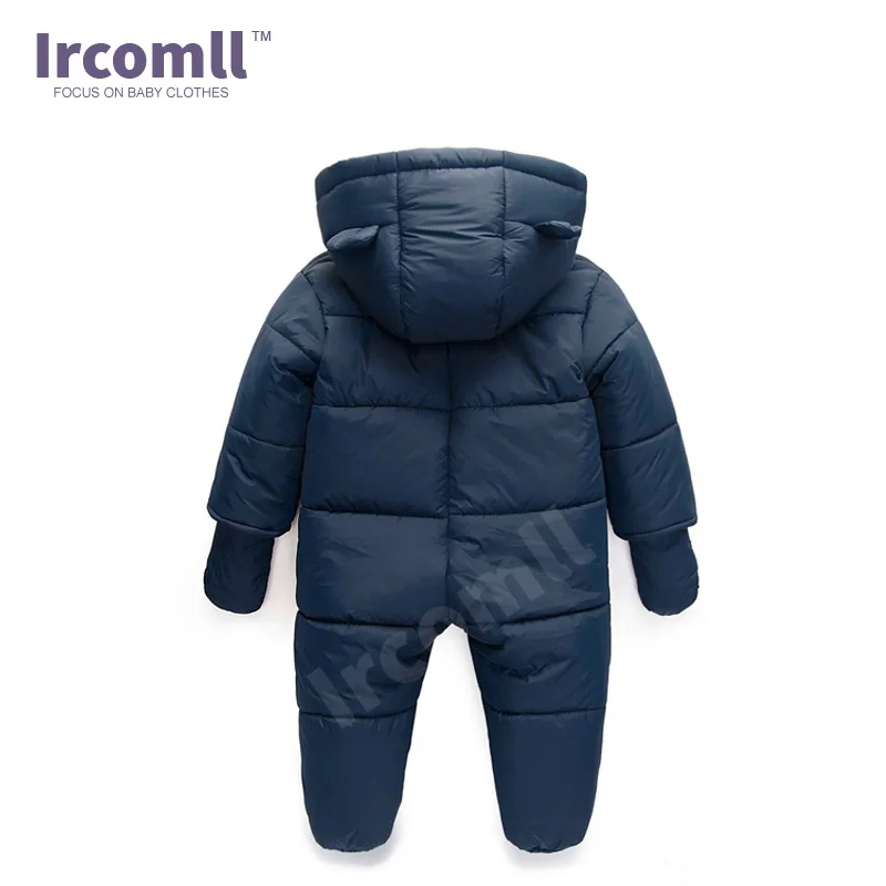 lrcoml Keep Thick warm Infant baby rompers Winter clothes Newborn Baby Boy Girl Romper Jumpsuit Hooded  Kid Outerwear  For 0-24M