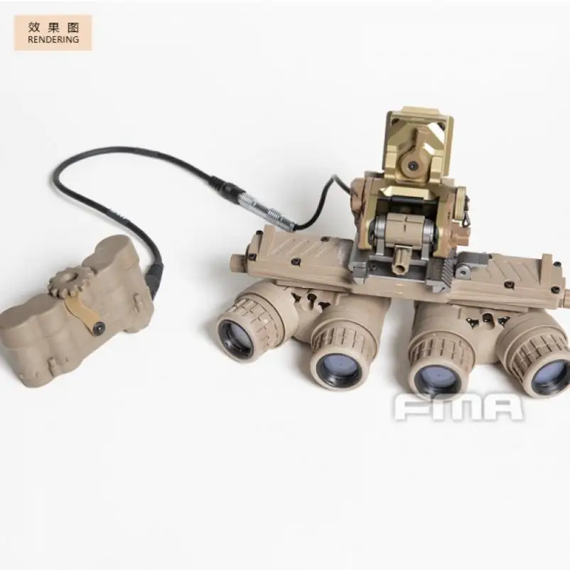 FMA Dummy NVG GPNVG18 ANVIS Night Vision Model versione CAG / BNVS + scatola batteria funzionale con filo TB1289