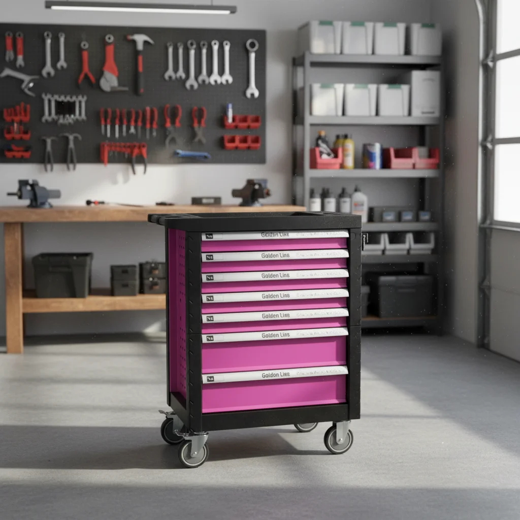 for·Hot Selling Tool Cabinet with Powder Coating Finish 7 Drawers 450kg Capacity Casters-Professional Workshop Storage Trolley#