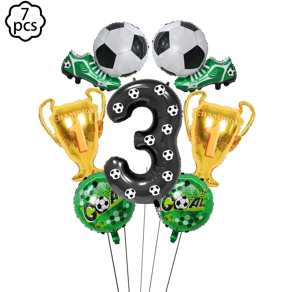soccer football party Banner decor football birthday balloon decor football trophy balloon boys football birthday decoration view 3