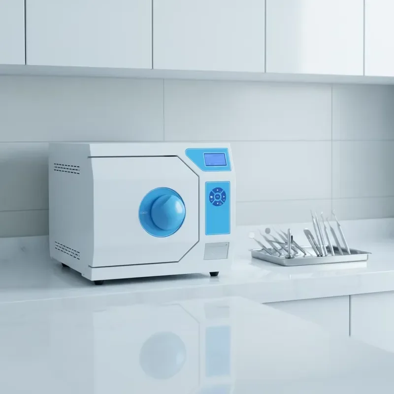 High Pressure Intelligent Steam Desktop Sterilizer LCD Screen Triple Vacuum Compact Pulse Type for Dental Cosmetic Equipment