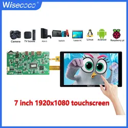 7 Inch 1920x1080 Full HD IPS LCD Screen MIPI Driver Board Wisecoco OCA Touch Panel For Laptop PC Raspberry Pi PS4 XBox