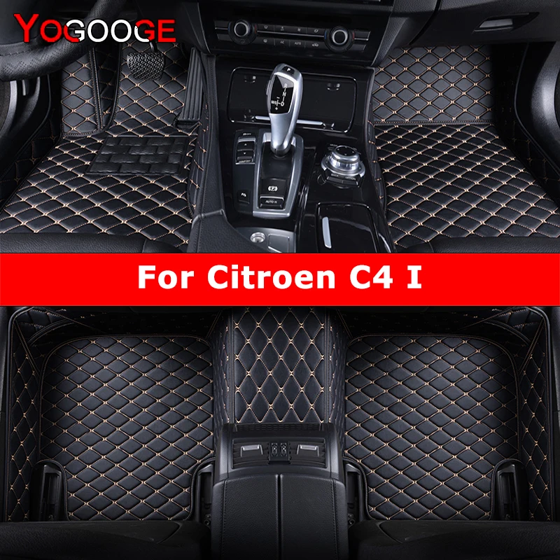 YOGOOGE Custom Car Floor Mats For Citroen C4 Auto Carpets Foot Coche Accessorie