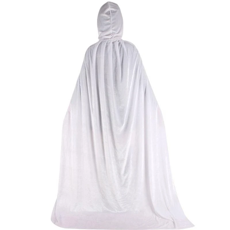 97QC القوطية المقنعين عباءة الكبار قزم الساحرة الطويل PURIM CARNIVAL HALOOWEEN CAPES ROBE