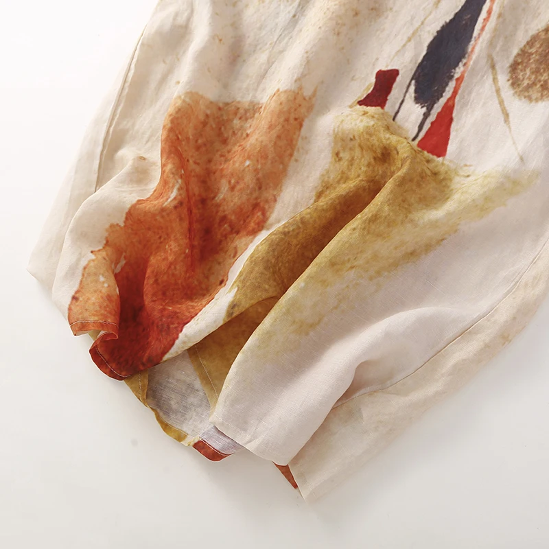 Vestido de manga corta con estampado Tie Dye para mujer, prenda holgada con cuello tipo Polo, Estilo Vintage, moda coreana, hasta la rodilla, 2024