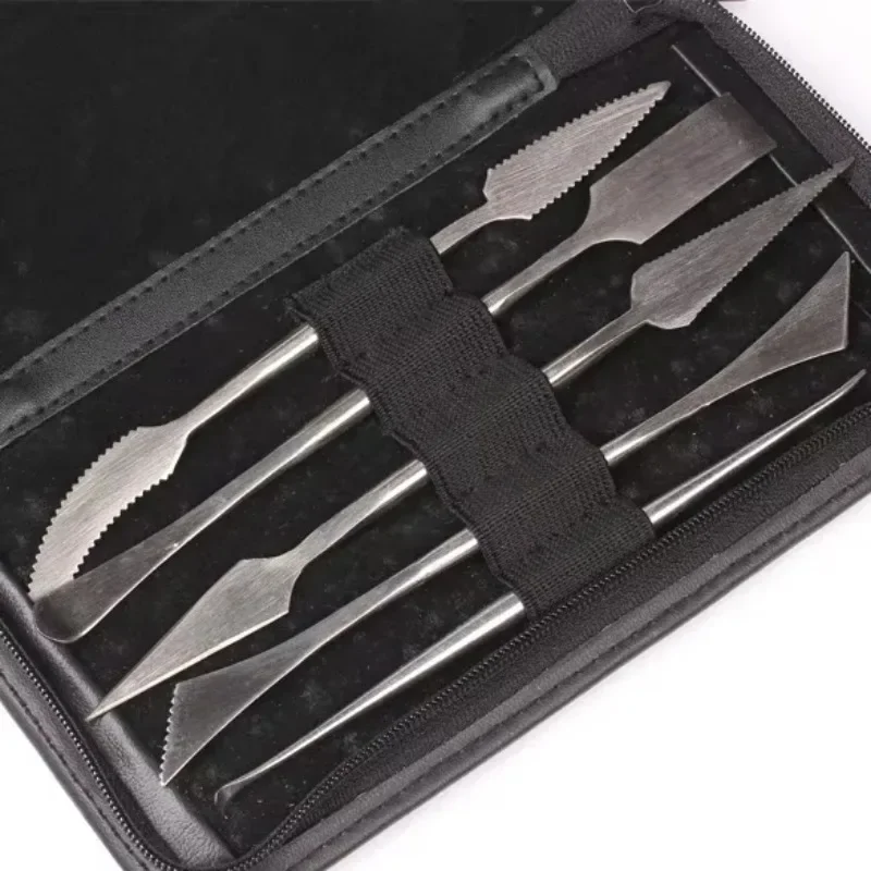 5Pcs/Set Clay Sculpting Sculpt Smoothing Wax Carving Pottery Ceramic Tools Polymer Shapers Modeling Carved Knife