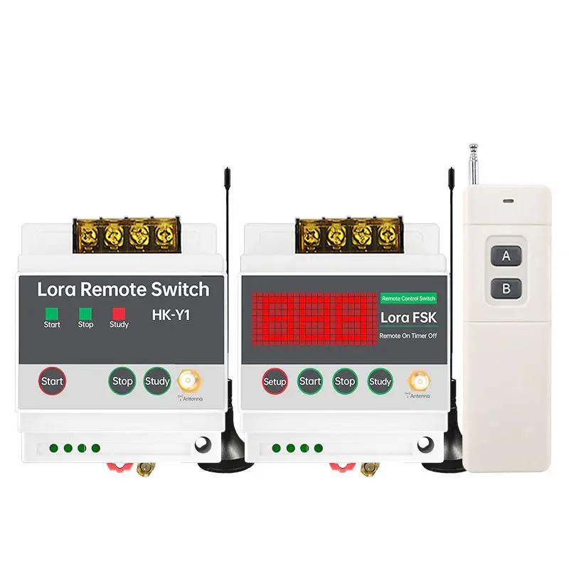 PUFFINS 380v wireless remote control switch for three-phase high-power 15kw motor water pump remote control switch